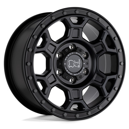 Alloy wheel Matte Black W/ Gunmetal Bolts Midhill Black Rhino