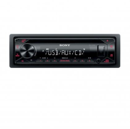 Autorádio SONY, 1DIN s CD, AUX, USB, červené CDXG1300U.EUR