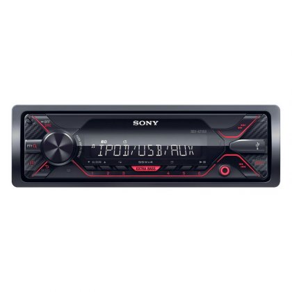Autorádio SONY, 1DIN s USB, červené DSXA210UI.EUR