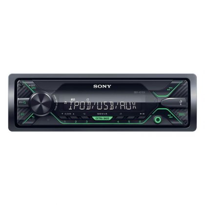 Autorádio SONY, 1DIN s USB, zelené DSXA212UI.EUR