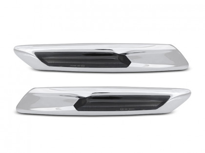 Blinkry boční LED, dynamické BMW F10/F11 stříbrné/kouřové