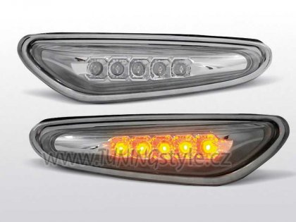 Boční blinkry LED BMW E46 01-05 kouřové