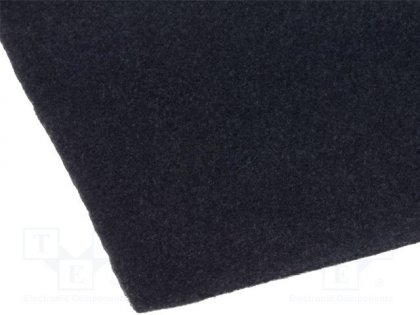 Čalounická tkanina; 1500x700mm; černá; samolepící