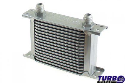 Chłodnica Oleju TurboWorks Slim Line 16-rzędowa 140x125x50 AN8 silver