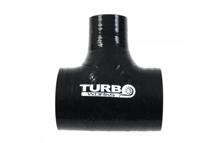 Łącznik T-Piece TurboWorks Black 38-25mm