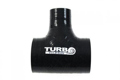 Łącznik T-Piece TurboWorks Black 45-25mm