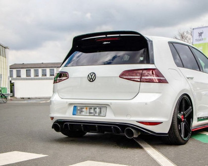 Difuzor zadního nárazníku VW GOLF Mk7 GTI CLUBSPORT 2016- 2017 carbon look