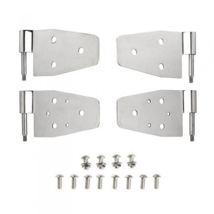 Door hinge set stainless steel Smittybilt