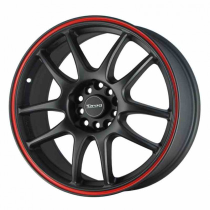 Drag DR31 17x8 ET47 5x100/114,3 Czarny z czerwonym