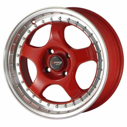 Drag DR46 15x7 ET40 4x100 Czerwony