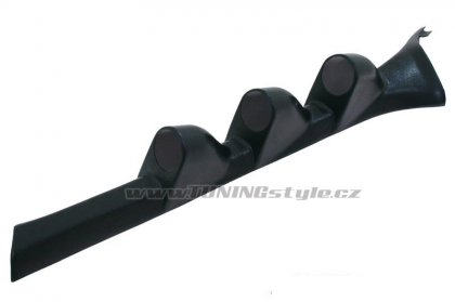 Držák budíků BMW E46 PRO Sloupek 3x52mm Black