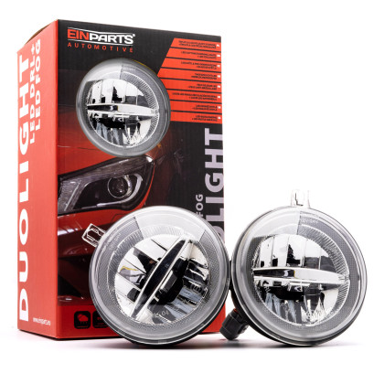 DUOLIGHT DL33 LED Světla Pro Denní Svícení s Mlhovkami Jeep Cherokee KJ, Liberty Sport