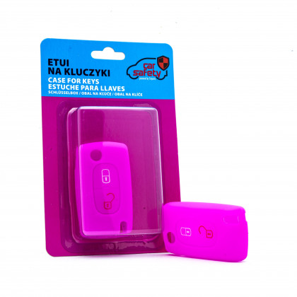 EPKC127 PINK CAR KEY COVER CITROEN PEUGEOT