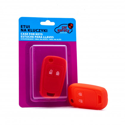 EPKC21 RED CAR KEY COVER CHEVROLET OPEL VAUXHALL