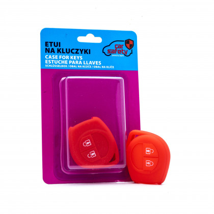 EPKC30 RED CAR KEY COVER FIAT OPEL SUZUKI