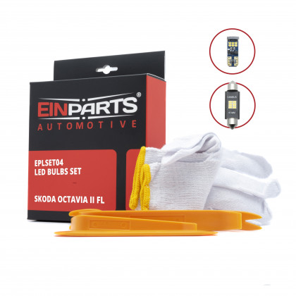EPLSET04 Sada LED žárovek do interiéru ŠKODA Octavia II FL (2008-2013)