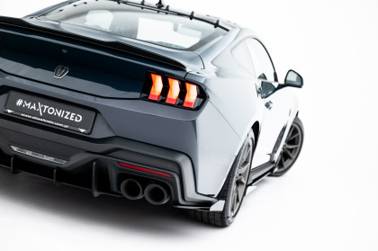 Flaps pro splittery zadní bační Street Pro Ford Mustang Dark Horse Mk7 černé