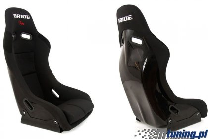 Fotel sportowy GTR Medium Welur Bride Black