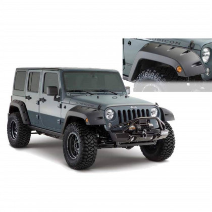 Front fender flares standard coverage Bushwacker Pocket Style