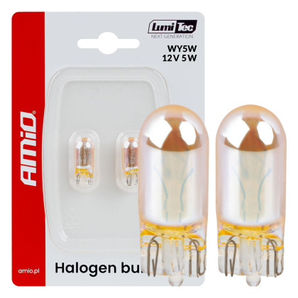 Halogenové žárovky WY5W 12V5W LumiTec AMBER CHROME 2ks AMiO-04626