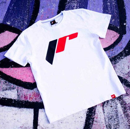 JR Men's T-Shirt Logo-2 White Size L