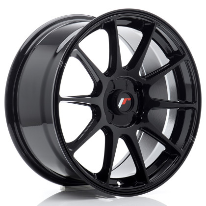 JR Wheels JR11 17x8 ET20-35 4H BLANK Gloss Black