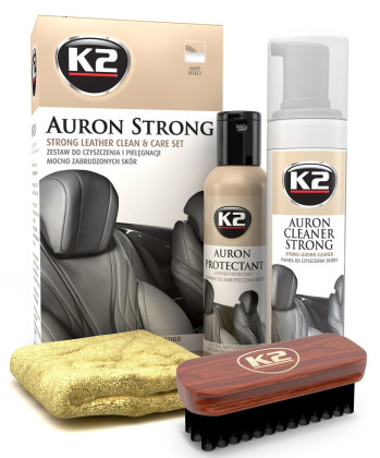 K2 AURON STRONG - sada pro čistění a údržbu velmi znečištěné kůže