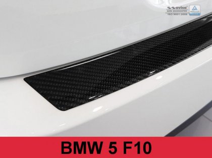 Karbonová ochranná lišta zadního nárazníku BMW 5 F10 2010-2017