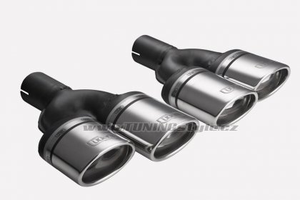 Koncovka výfuku dvojitá levá ULTER SPORT 95x65mm