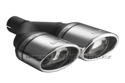 Koncovka výfuku dvojitá šikmá levá ULTER SPORT 120x80mm