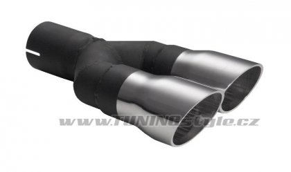 Koncovka výfuku dvojitá tenká šikmá typ2 ULTER SPORT 60mm