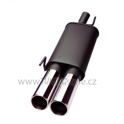Koncový tlumič výfuku Audi A4 B5 94-01 nerez koncovka 2x90 rovná