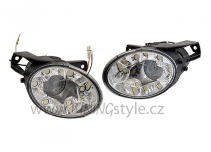 LED denní světla RL s mlhovkou VW Passat 3C 05-10 chrom