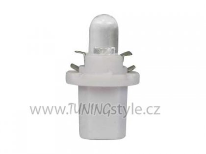 LED žárovka bílá 12V/2W B8,5D