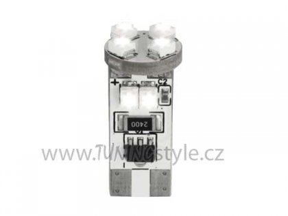 LED žárovka T10 poziční 8 SMD LED bílá