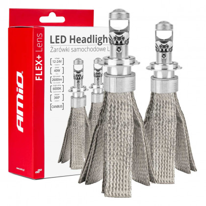 LED žárovky hlavního svícení H7 FLEX+ Lens Series AMiO-03660