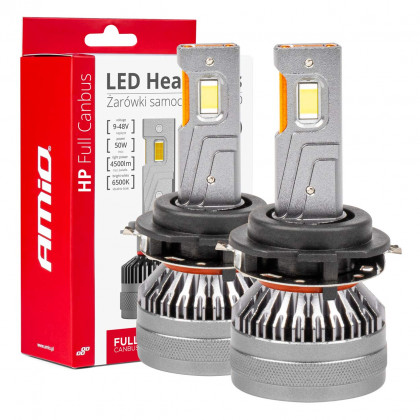 LED žárovky hlavního svícení HP Série H7-6 Full Canbus AMiO-03676