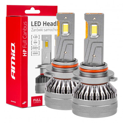 LED žárovky hlavního svícení HP Série HB4 9006 Full Canbus AMiO-03679