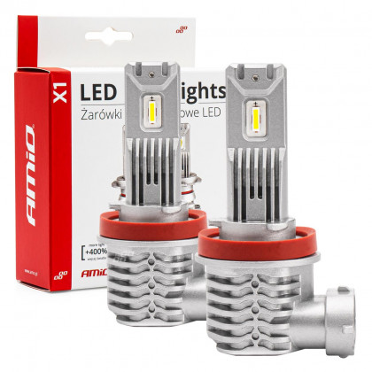 LED žárovky hlavního svícení X1 Series H8/H9/H11 AMiO