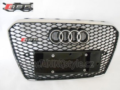 Maska Audi A5 RS5 12- piano black/chrom