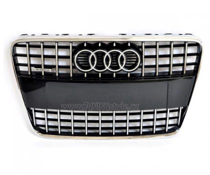 Maska Audi Q7 4L 06- Black/Chrom