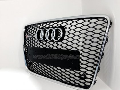 Maska Audi Q7 (4L) RS 06- Piano Black/Chrom