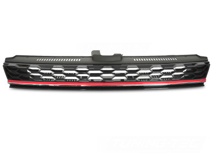 Maska bez znaku pro VW GOLF VII  2017-2019 GTi style - černá lesklá