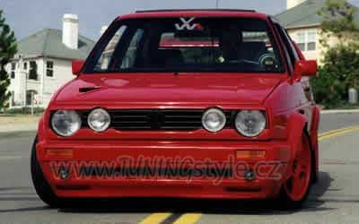 Mračící lišta pro 4 světla spodní TFB VW Golf II