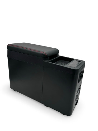 Multifunkční středová konzole pro VW T5 / T6 / T6.1 a chladničkou USB, 12V