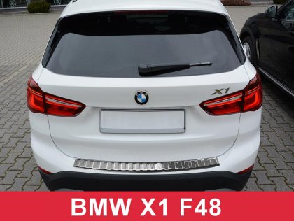 Nerezová ochranná lišta zadního nárazníku BMW X1/F48 2015-