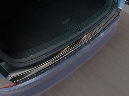 Nerezová ochranná lišta zadního nárazníku Škoda Kodiaq 16- grafitová 