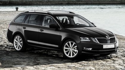 Nerezová ochranná lišta zadního nárazníku Škoda Octavia III Kombi FL 16-19 Leštěná