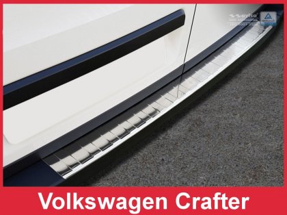 Nerezová ochranná lišta zadního nárazníku VW Crafter 17-