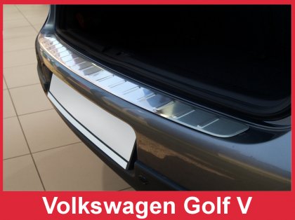 Nerezová ochranná lišta zadního nárazníku VW Golf V 03-08